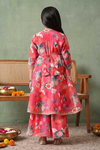 Petite Pomme Floral Print Kurta Set