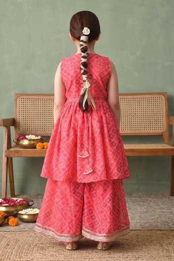 Petite Pomme Bandhani Print Kurta Set