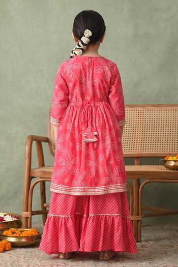 Petite Pomme Bandhani Print Kurta Set 