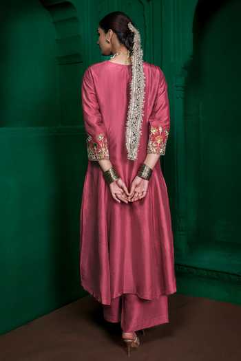 Charu Makkar Malini Border Embroidered Kurta & Pant Set 