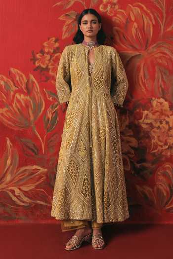 Twenty Nine Mirror Work Long Anarkali Jacket 