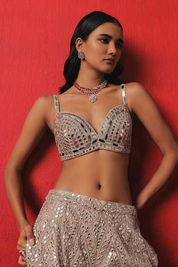 Twenty Nine Mirror Hand Embroidered Bralette
