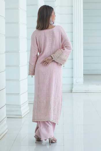 Monk & Mei By Sonia Anand Melody Embroidered Kurta Set 