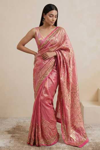 Satya Paul Garden Rose Saree 