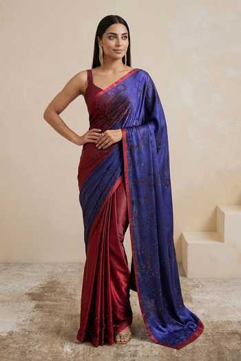Satya Paul Harmony Colorblock Saree 