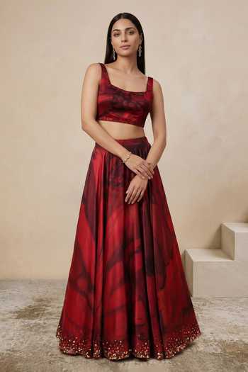 Satya Paul Jubilee Border Embellished Skirt 