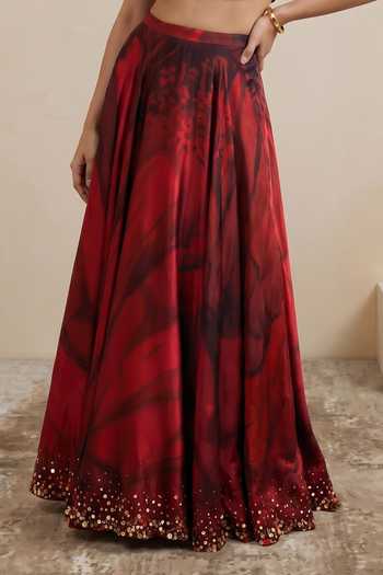 Satya Paul Jubilee Border Embellished Skirt 