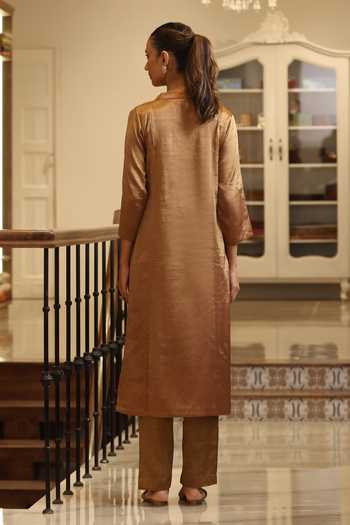 Weaver Story Straight Fit Kurta & Pant Set 