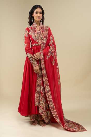 Anamika Khanna Embroidered Anarkali Set
