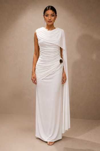 Ajiesh Oberoi Soft Stretch Jersey Dress
