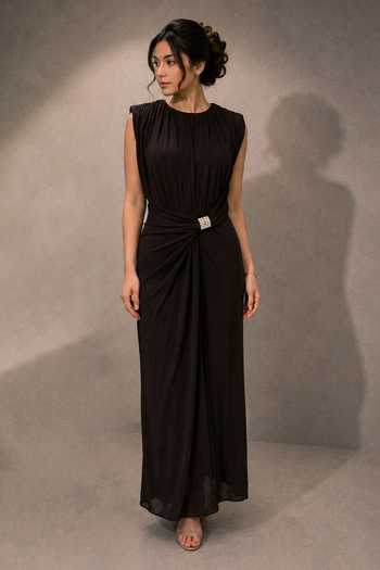Ajiesh Oberoi Gathered Draped Dress