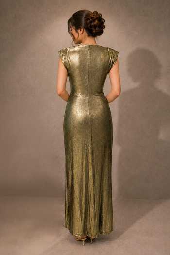 Ajiesh Oberoi Asymmetric Gathered Maxi Dress
