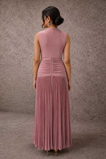 Ajiesh Oberoi Ruched Maxi Dress