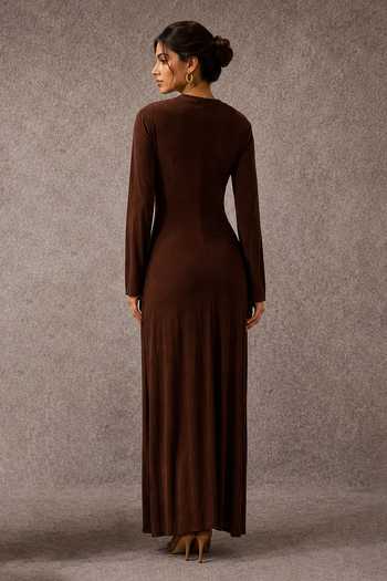 Ajiesh Oberoi Brooch Embellished Dress