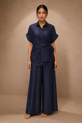 Ajiesh Oberoi Wrapped Shirt & Pant Set