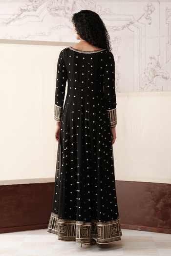 Basanti Kapde aur Koffee The Midnight Palace Sequin Work Anarkali With Dupatta