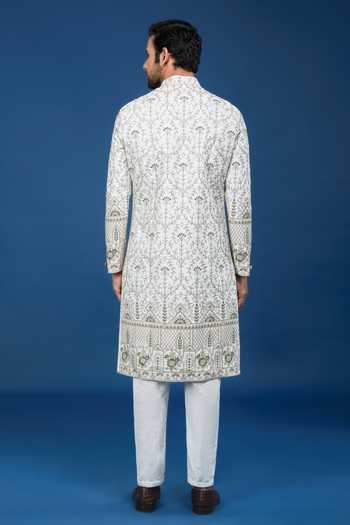 Arihant Rai Sinha Floral Embroidered Sherwani Set