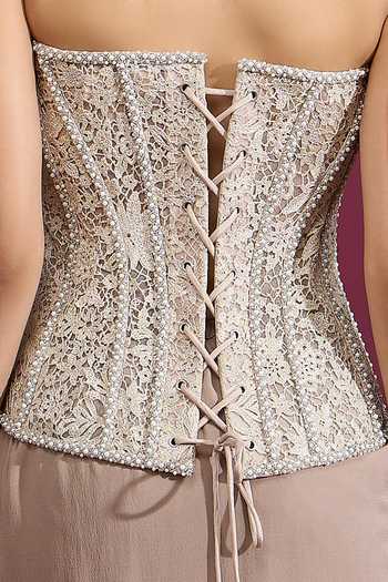 Shop_Tarun Tahiliani_Ivory Beads, Pearls Sweetheart Neck Embroidered Strapless Corset _Online_at_Aza_Fashions