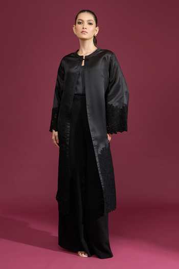 Tarun Tahiliani Lace Work Long Jacket 