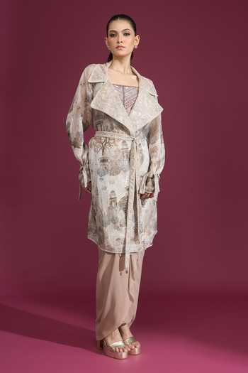 Tarun Tahiliani Architectural Print Jacket 