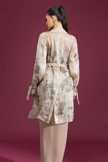 Tarun Tahiliani Architectural Print Jacket 