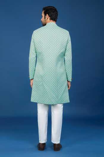 Arihant Rai Sinha Geometric Pattern Sherwani Set 
