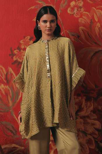 Twenty Nine Ruffled Sleeve Bandhani Tunic
