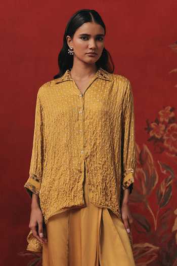 Twenty Nine A-Line High Low Bandhani Shirt 