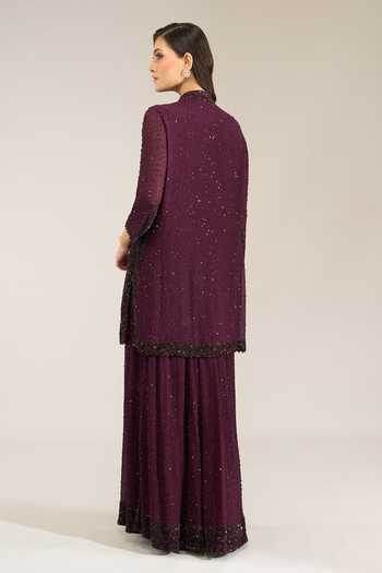 Nakul Sen Scattered Sequin Sharara Set 