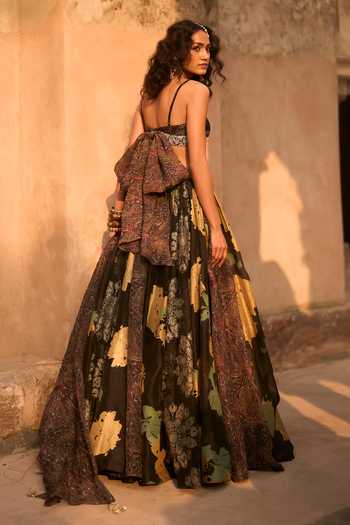 Bhumika Sharma Rosie Print Lehenga Set