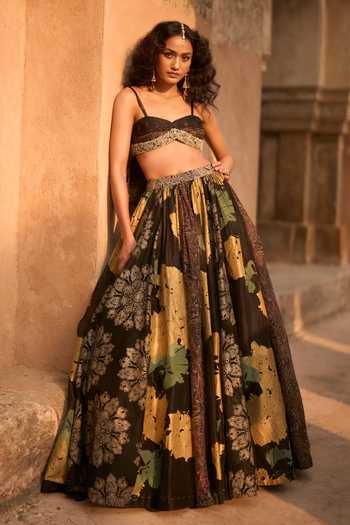 Bhumika Sharma Rosie Print Lehenga Set