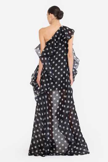 Gauri & Nainika Polka Dot Print Dress