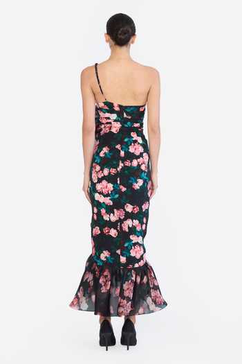Gauri & Nainika Small Rose Print Dress