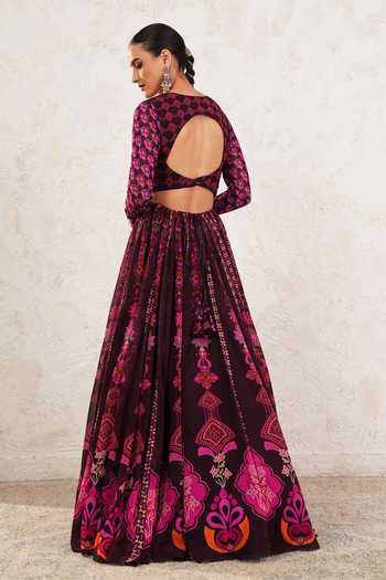 Miku Kumar Ishya Printed Anarkali With Dupatta 