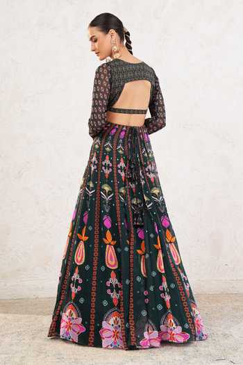 Miku Kumar Dravya Printed Anarkali With Dupatta 