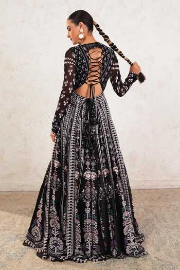 Miku Kumar Velora Printed Anarkali With Dupatta 