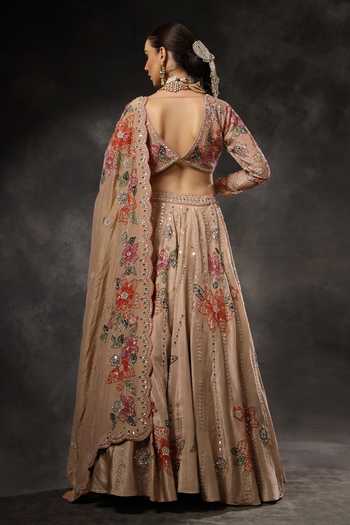 Miku Kumar Vaani Embroidered Lehenga Set 