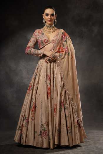 Miku Kumar Vaani Embroidered Lehenga Set 