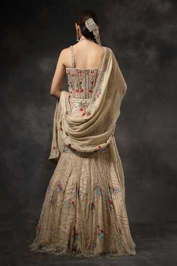 Miku Kumar Ruhani Embroidered Lehenga Set 