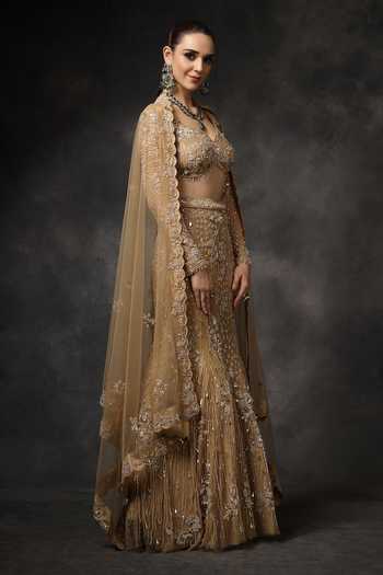 Miku Kumar Noor Embroidered Lehenga Set 