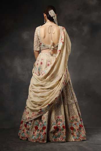 Miku Kumar Mishka Embroidered Lehenga Set 