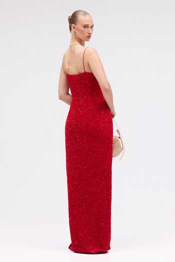 Sruti Dalmia Valleria Cowl Neck Dress