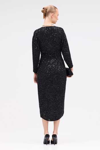 Sruti Dalmia Midnight Mirage Wrap Dress 