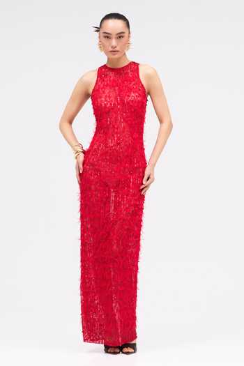 Sruti Dalmia Lush Eclipse Hand Embroidered Dress 