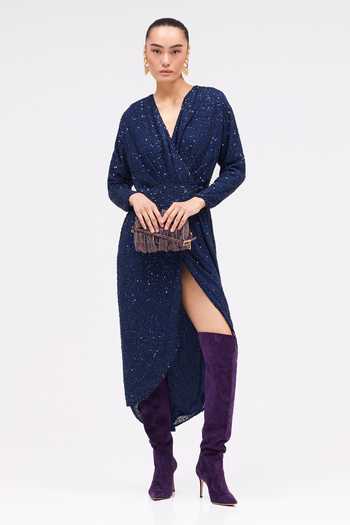 Sruti Dalmia Ravelle Sequin Embroidered Dress 