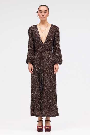Sruti Dalmia Twilight Veil Embroidered Dress 
