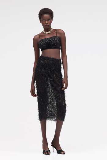 Buy Sruti Dalmia Black Mesh, Nylon Embroidery, Sequins, Beads Square Eclipse Arc Hand Bralette Online at Aza Fashions Buy_Sruti Dalmia_Black Mesh, Nylon Embroidery, Sequins, Beads Square Eclipse Arc Hand Bralette _Online_at_Aza_Fashions