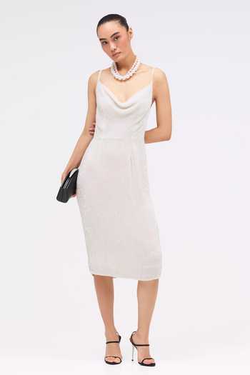 Sruti Dalmia Elaria Cowl Neck Dress 