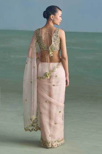 Summer By Priyanka Gupta Freya Sequin Work Saree With Blouse