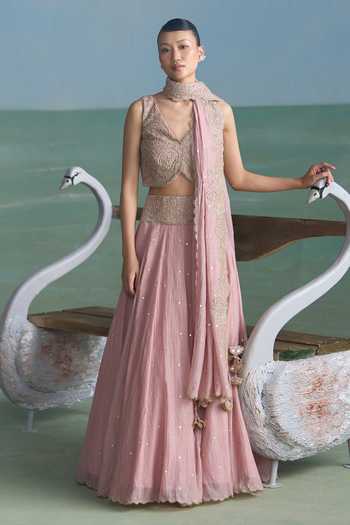 Summer By Priyanka Gupta Vrinda Dori Work Lehenga Set